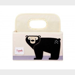 3 Sprouts Opbevaringskurv med Hank til Bleer, Bjrn