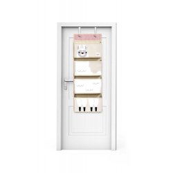 3 Sprouts Vgophng med lommer (Wall Organizer), Llama