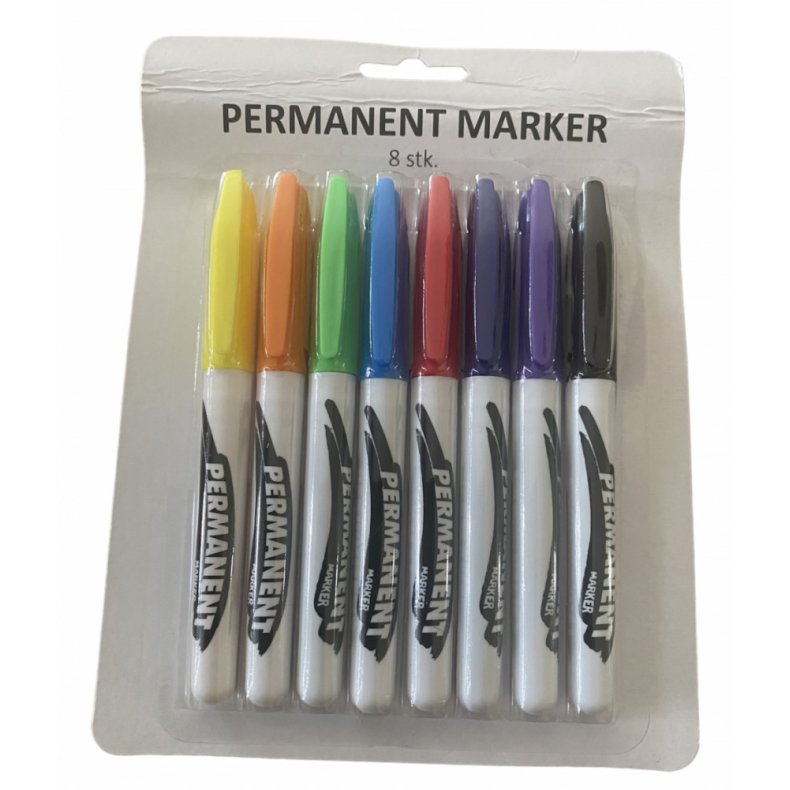8 stk Permanent Marker