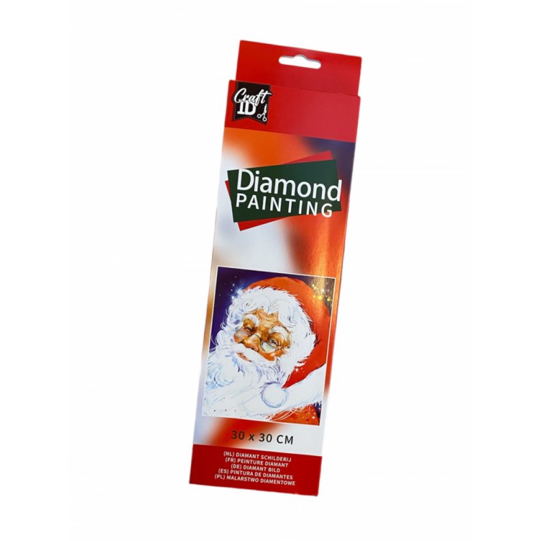 Diamond art - jul - Julemand 30x30cm