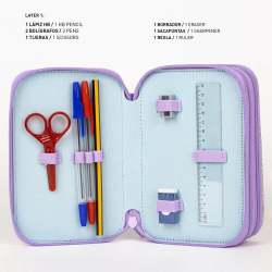 Disney Frozen Magic fyldt penalhus i 3 lag