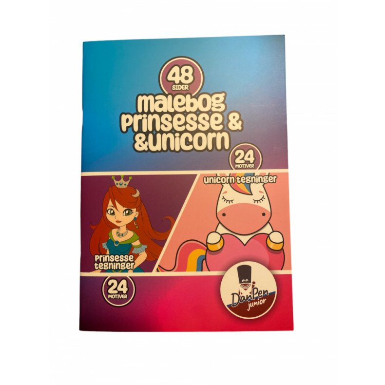Malebog - Prinsesse &amp; Unicorn