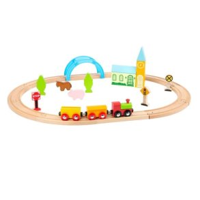 small foot Togbane, By og Land