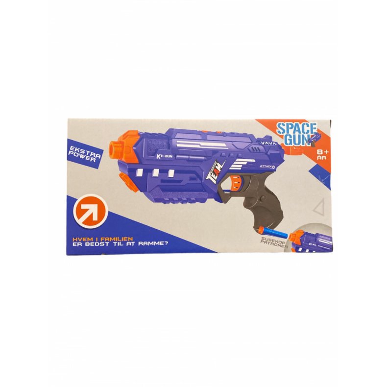 Space gun med sugekop patroner