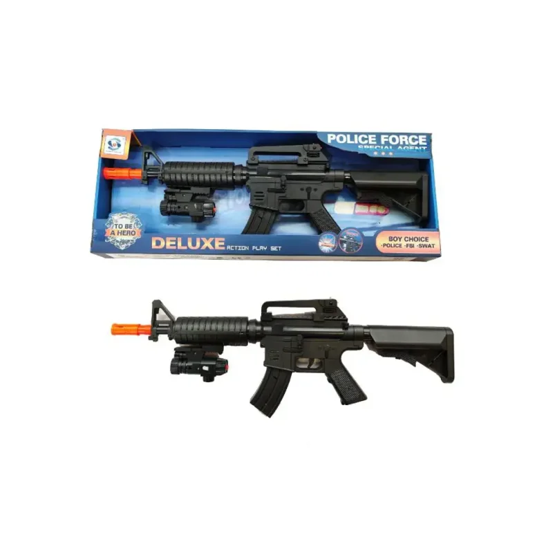 Maskingevr M4 m/lys, lyd og vibration, 62 cm