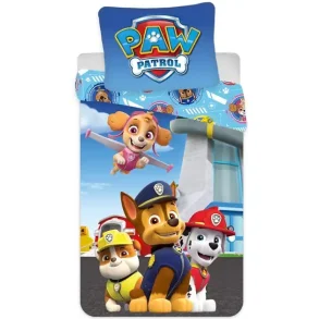 Paw Patrol sengetj - 140x200 cm - Hvalpe venner - 2 i 1 design