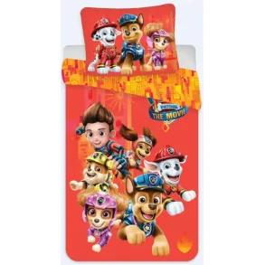 Paw Patrol sengetj - 140x200 cm - The movie - 2 i 1 design