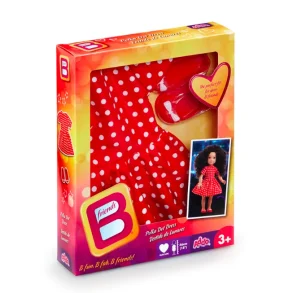 Bfriends dukketj - polkaprikket kjole